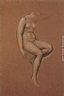 Evelyn de Morgan Study for In Memoriam painting
